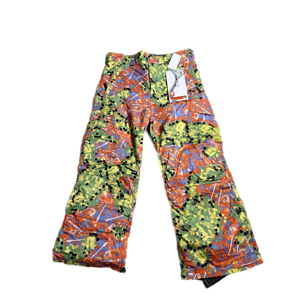 Burton Cargo Ski Pants Unisex Size Large Candy Camo Dryride‎ Durashell Snowboard - Picture 3 of 11